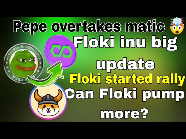 Breaking - Pepe overtakes Matic coin | floki inu big update| floki trading bot| important updates|