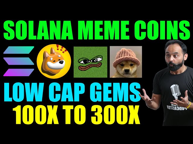 Solana Meme 硬幣 Bonk 代幣、Wif、Bome 看起來最好。但是，尋找低市值寶石 100 倍至 300 倍回報