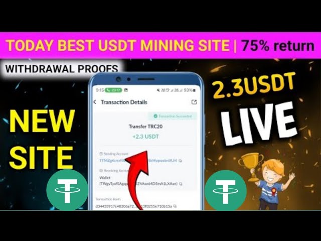 新USDT收益🚀網站註冊獎勵🚀 70 USDT起床👉40%直播賺取USDT |支付證明USDT挖礦