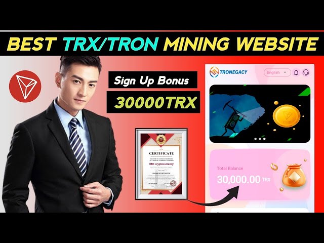 💗TRONEGACY♥️ TRX 挖礦網站，適合初學者和專業人士。