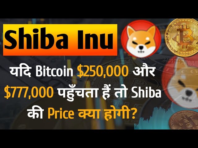 如果 BTC 触及 250,000 美元，Shiba 的价格如下 ||今日柴犬硬币新闻 ||芝币价格预测