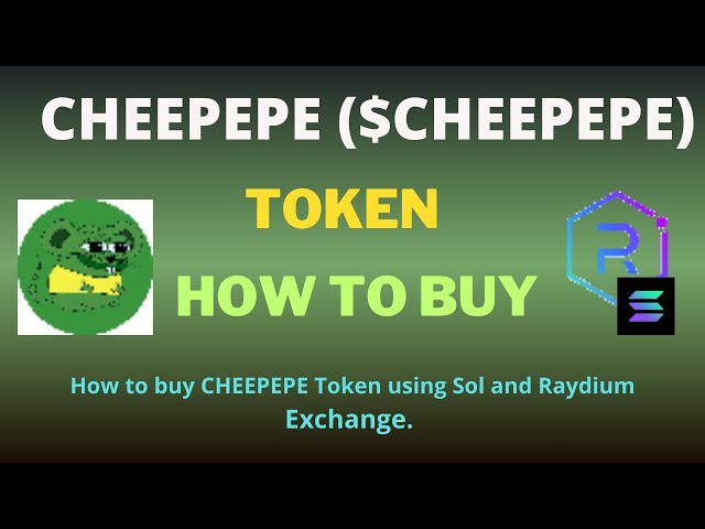 如何使用 Raydium Exchange 和 SOL 購買 CHEEPEPE (CHEEPEPE) 代幣