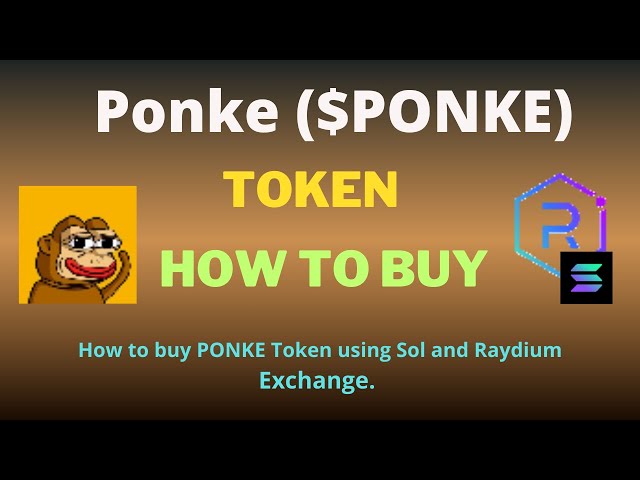 如何使用 Raydium Exchange 和 SOL 購買 Ponke (PONKE) 代幣