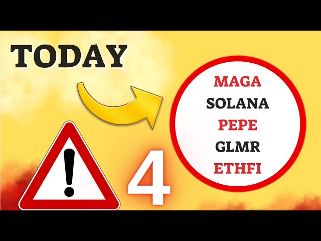 업데이트 예측 5월 28일 MAGA SOLANA PEPE GLMR ETHFI COIN 암호화 기술 분석