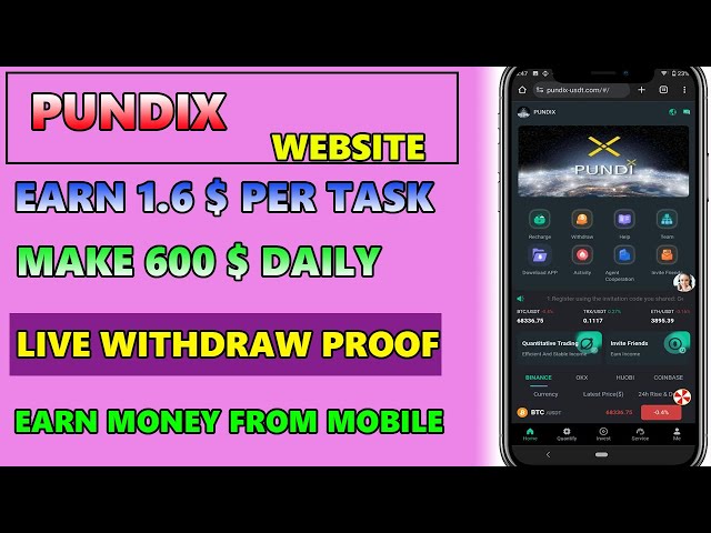 歡迎來到 PUNDIX | 2024 年最佳 USDT 投資網站 |透過手機賺錢