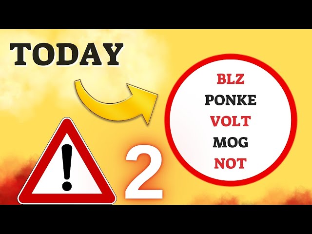 업데이트 예측 5월 28일 BLZ PONKE VOLT MOG NOT COIN 암호화 기술 분석