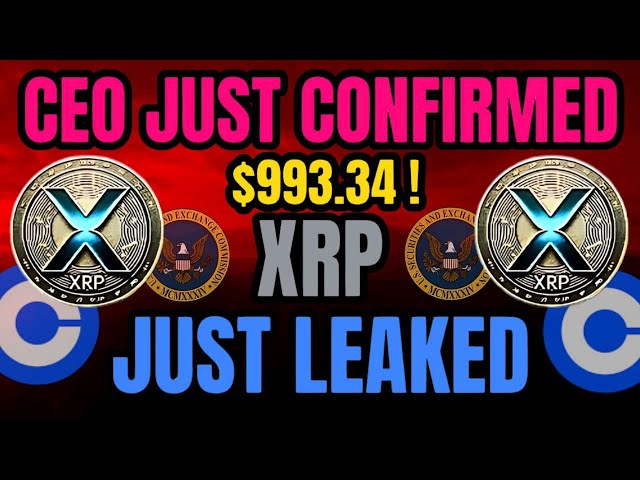 XRP 리플: 코인베이스가 SEC를 파괴했습니다! CEO가 $993.34를 확인했습니다 !!!XRP 오늘의 가장 큰 뉴스 #news