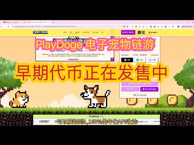 PlayDoge electronic pet chain game, early tokens are on sale, investment is risky, everyone should consider whether to purchase #web3 #eth #sol #Airdrop #btc #defi #Ethereum #Bitcoin #nft