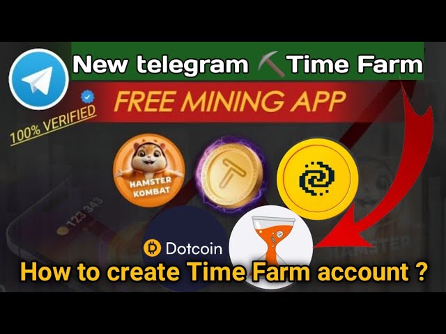 New Telegram mining ⛏️ projects Time Farm/Such as Hamster Kombat/ Tapswap/dot coin/Not coin