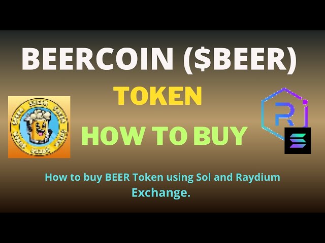 Comment acheter un jeton BEERCOIN (BEER) à l'aide de Raydium Exchange et SOL