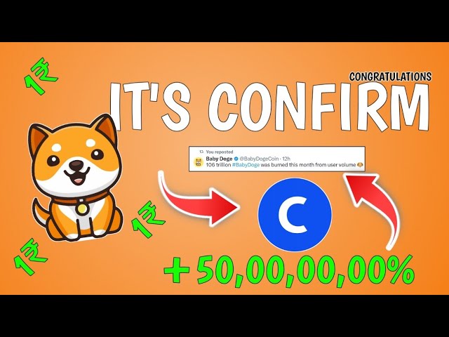 BABY DOGECOIN🫣 का जलवा C'EST CONFIRMÉ 303X ! $0.00006🤫DOGE COIN BRAKINGNEWS AUJOURD'HUI PRÉDICTION DES PRIX