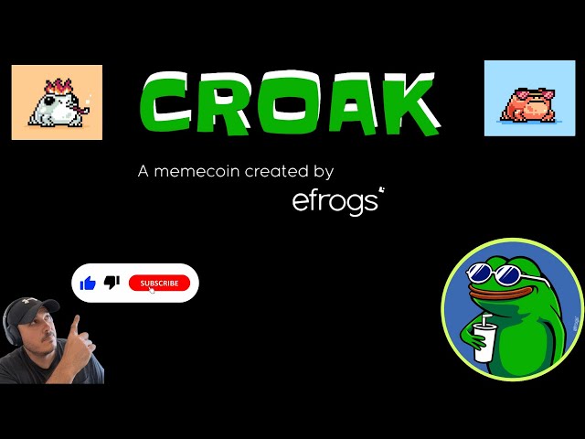 🚀Croak🚀Créé par Efrogs🚀Le plus gros mème sur Linea🚀Suivant Pepe🐸