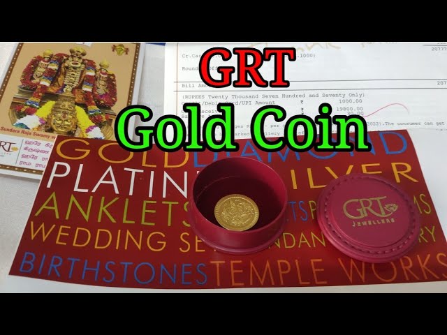 GRT Jewellery Gold Coin / gold coin details