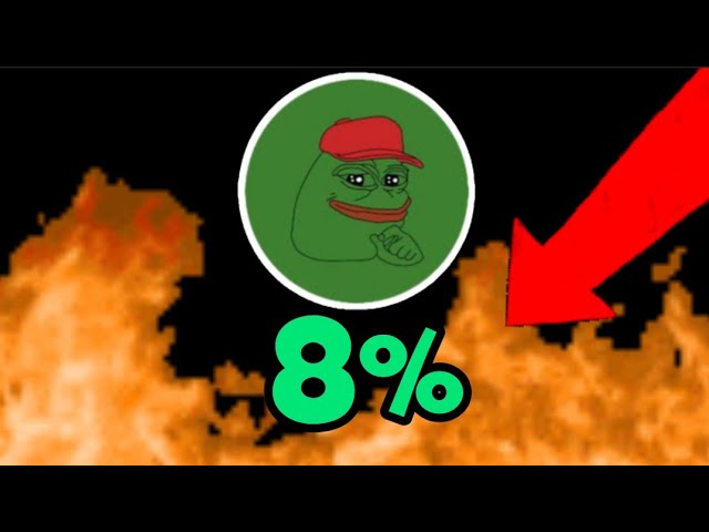 Pepe Coin 8% UP TODAY #pepe