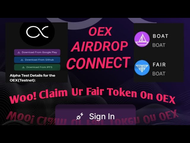 WOO! OEX AIRDROP CONNECT.(HOW TO CLAIM UR FAIR TOKEN ON OEX)