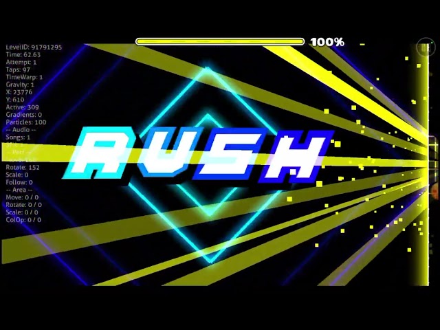 „Ansturm“ | Geometry Dash 2.2 (von DHaner) 100 % abgeschlossen [1 Münze]