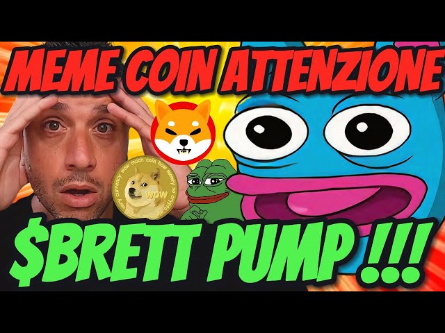 ATTENTION PIÈCE MEME ! $BRETT Pompe FOU! $PEPE $SHIB $DOGE!