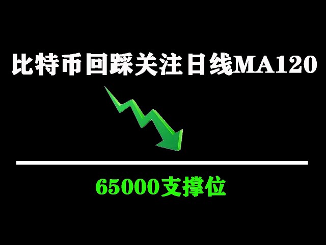 Bitcoin zieht sich zurück und achtet auf den täglichen MA120, der eine Gelegenheit bietet, Spot-Positionen hinzuzufügen #Bitcoin #Ethereum #Marktanalyse #btc #Bitcoin