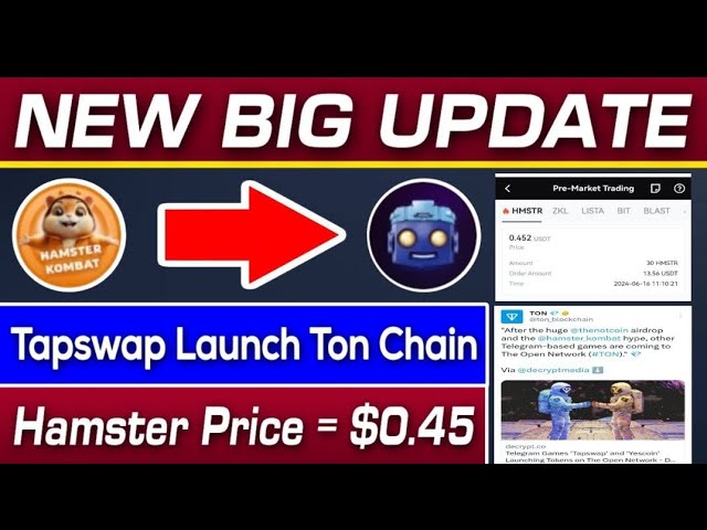 Hamster Combat Token Price $0.45 | Tapswap Partnership Ton Blockchain | Afvan Mahida