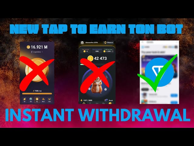 New Best Tap To Earn Ton Bot | Instant withdrawal | Earn Ton coin by Playing games | GameTapBot |