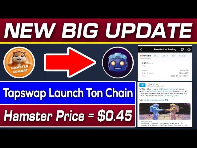 Hamster Combat Token Price $0.45 | Tapswap Partnership Ton Blockchain | Rizwan Blouch