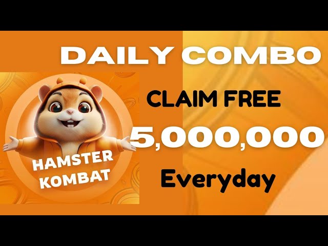 Réclamez gratuitement 5 000 000 de jetons Hamster Kombat | Hamster Kombat, le combo quotidien d'aujourd'hui 🔥