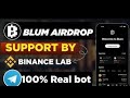 Blum Airdrop | Besser dann | Hanster | Keine Münze | Kostenlose Auflistung im Wert von 500 $ bei Binance