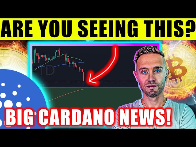 Alerte d'inversion de BITCOIN ! CARDANO reçoit une ÉNORME nouvelle !