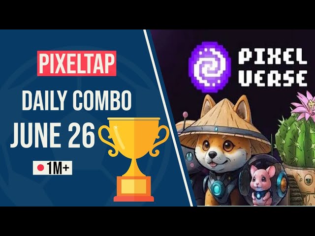 PixelTap Daily Combo PixelVerse Project #airdrop #coin #mining #free #ton #not