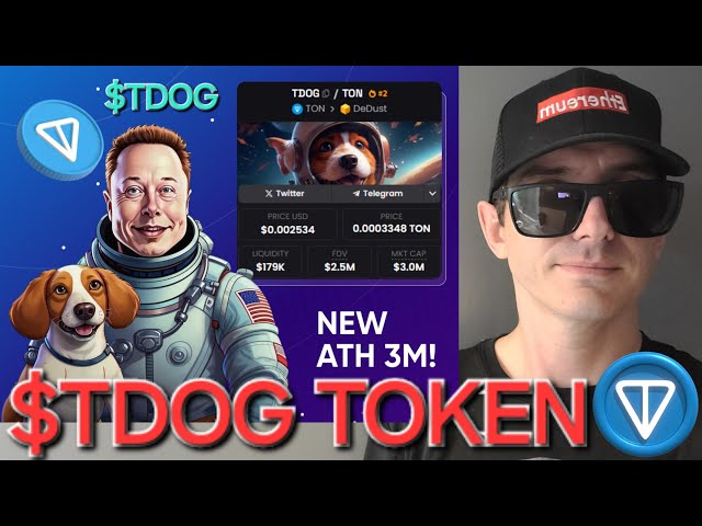 $TDOG - TDOG TOKEN CRYPTO COIN COMMENT ACHETER TON DOG MEMECOIN DOGE DEDUST STON.FI TONKEEPER TONCOIN NOUVEAU