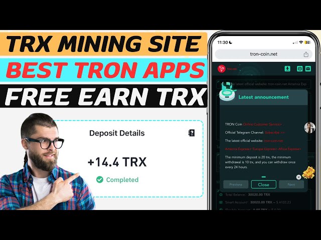 Meilleures applications trx 2024 | applications d'extraction de crypto tron ​​trx | site d'applications et de dollars USDT gratuits