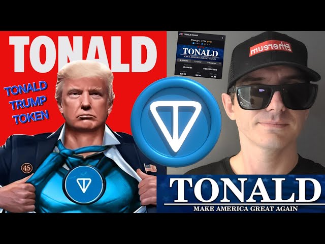 $TONALD - トナード・トランプ・トークン暗号コイン トン・ドナルド・マガの購入方法 ミーム・ブロックチェーン STON.FI ダスト除去