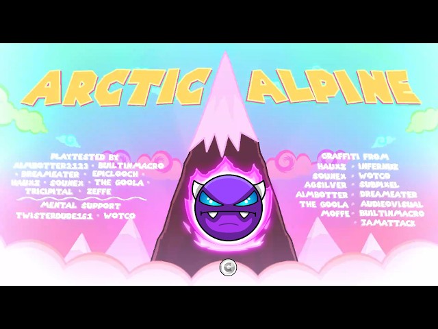 "Artic Alpine" par ShadowIan (Easy Demon) 1 PIÈCE - Geometry Dash