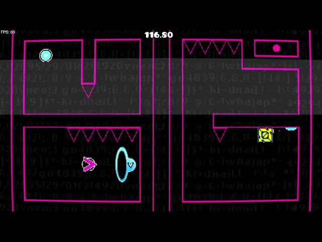 Geometry Dash Insane(🌙9)-腦痛，作者：mrblackm2，1枚硬幣