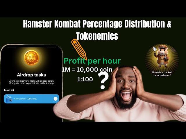 Comment calculer votre argent Hamster Kombat (répartition en pourcentage) || Tokenémiques || Liste des jetons.