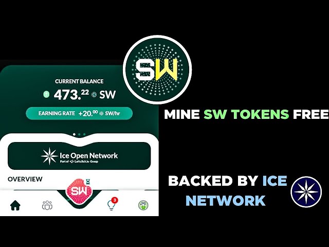 SUNWAVES 토큰 채굴 앱 * ICE NETWORK 지원, ION 생태계에서 첫 번째 에어드롭 출시