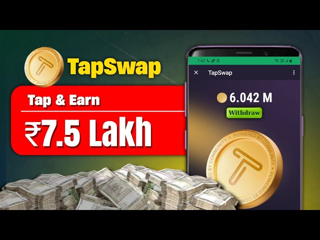 Earn FREE Money by Tapping Only || Tapswap Coin || Tapswap withdraw || tapswap listing