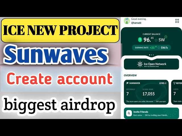 Projet minier Sunwaves Token || Soutenu par Ice Network