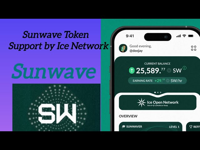 sunwave Token Biggest Airdrop support by Ice Network by Fakhir Free Earing