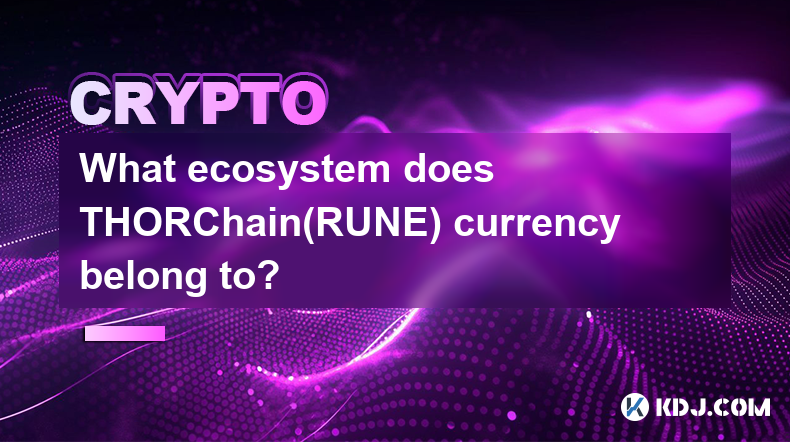 What ecosystem does THORChain(RUNE) currency belong to?