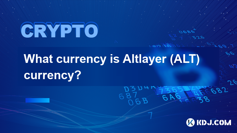 アルトレイヤー (ALT) 通貨は何の通貨ですか?