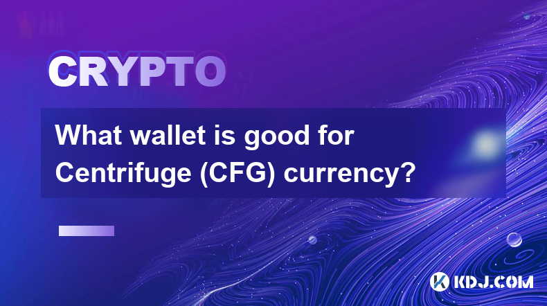 Centrifuge (CFG) 通貨にはどのウォレットが適していますか?