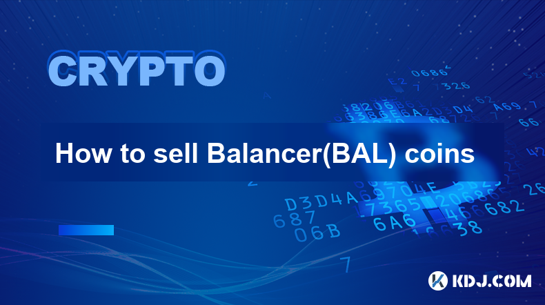 How to sell Balancer(BAL) coins