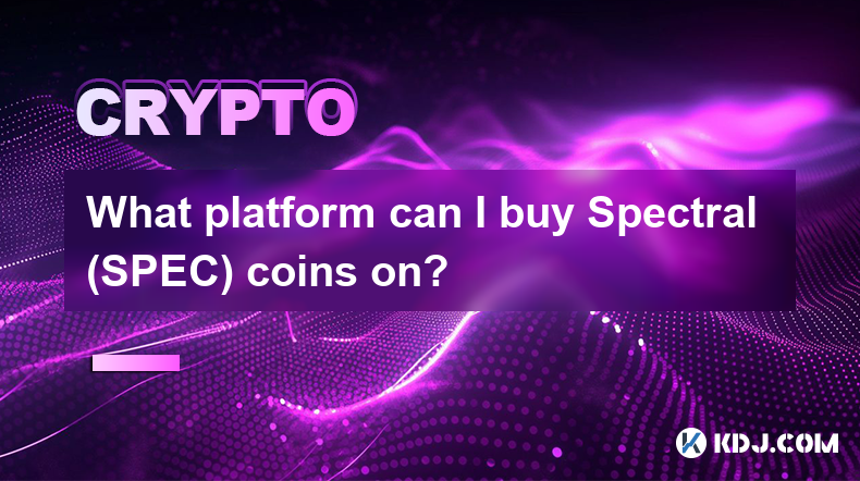 What platform can I buy Spectral (SPEC) coins on?