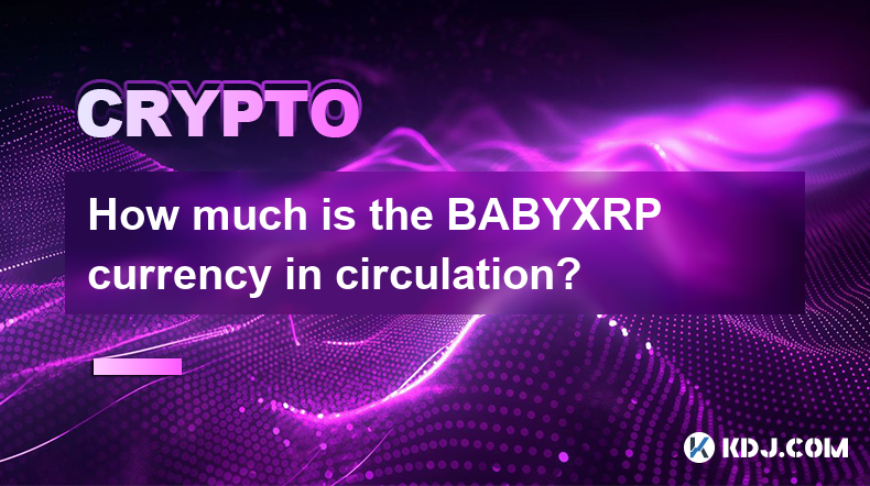 BABYXRP 通貨はいくら流通していますか?