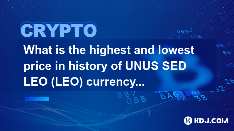 UNUS SED LEO (LEO) 通貨の歴史の最高値と最低価格はいくらですか?