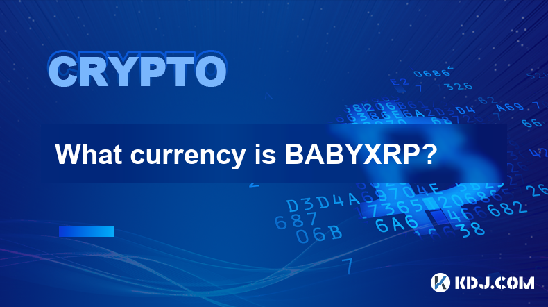 BABYXRP는 어떤 통화인가요?