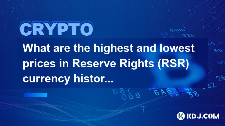 Was sind die höchsten und niedrigsten Preise in der Währungsgeschichte der Reserve Rights (RSR)?