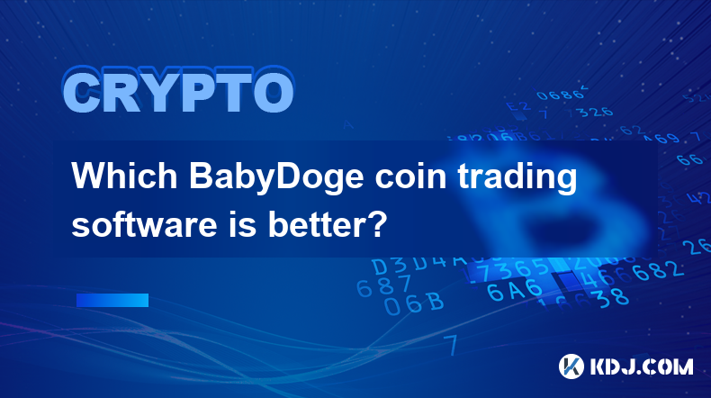 どの BabyDoge コイン取引ソフトウェアが優れていますか?