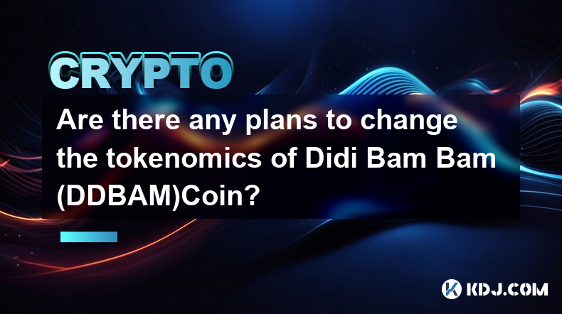 Gibt es Pläne, die Tokenomics von Didi Bam Bam (DDBAM)Coin zu ändern?